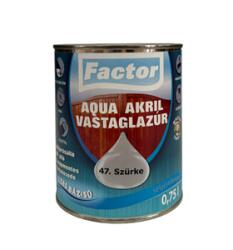 Festék Bázis Factor aqua vastaglazúr sf. szürke 0, 75 L (978)
