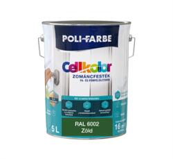 POLI-FARBE Cellkolor mf. zománc Zöld RAL 6002 5L (2030101052)