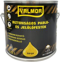 Festék Bázis Valmor biztonságos padló- és jelölőfesték sárga 2, 5 L (844)