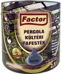Festék Bázis Factor Pergola kültéri fafesték szürke 2, 5 L (250)