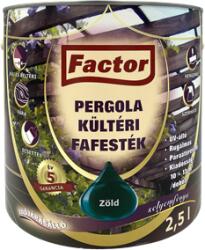 Festék Bázis Factor Pergola kültéri fafesték zöld 2, 5 L (264)