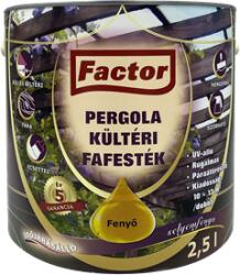 Festék Bázis Factor Pergola kültéri fafesték fenyő 2, 5 L (254)