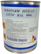 Budalakk Dekoterm hőálló festék ezüst RAL9006 0, 75 L