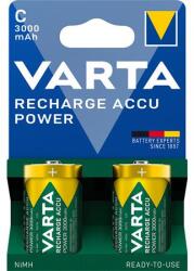 VARTA Tölthető elem, C baby, 2x3000mAh, előtöltött, műanyagmentes, VARTA Power (56714101412)