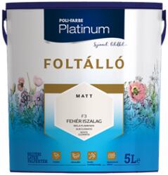 POLI FARBE Platinum Foltálló falfesték Fehér iszalag F3 5 L (1010107012)