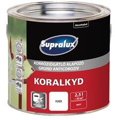  Supralux Koralkyd korr. gátló alapozó fehér 2, 5 L (5164201)