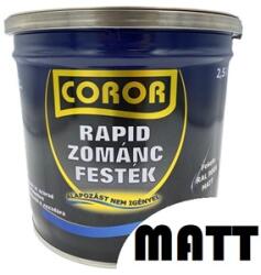 Festék Bázis Coror Rapid Zománc matt fekete RAL9005 2, 5 L (340)