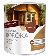 POLI FARBE Boróka oldószeres vékonylazúr mogyoró 0, 75L KIFUTÓ (40505003)