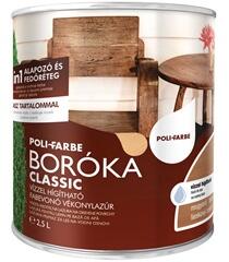 POLI FARBE Boróka classic vizes vékonylazúr mogyoró 2, 5L (1254)