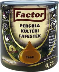 Festék Bázis Factor Pergola kültéri fafesték teak 0, 75 L (257)
