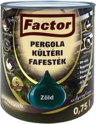 Festék Bázis Factor Pergola kültéri fafesték zöld 0, 75 L (263)