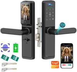  VisionHub® Okos Ajtózár Videokamerával - 7 Feloldási Mód, Tuya App