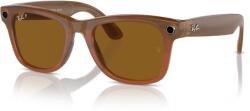 Meta RAY-BAN Meta Wayfarer (Standard) Smart Glasses - Shiny Caramel, Polar Brown (RW4008 67068353)