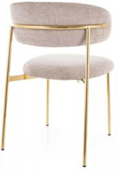 SIGNAL MEBLE Elton Raven Étkezőszék Szövet Sötét Bézs Arany Vázzal (ELTONRZLCBE)