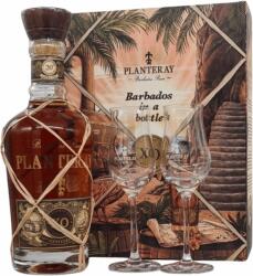 Plantation Planteray 20th Anniversary XO Rum 0.7L + 2 Pahare, 40%