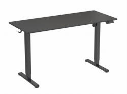 LVN System Elektromosan Állítható Magasságú Íróasztal Ülő-/állómunkához - 140x60 cm, Fekete