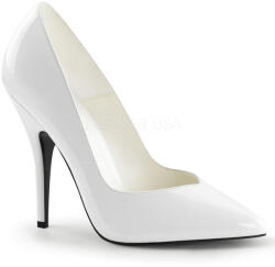 Pleaser USA Pleaser Seduce-420V - Női sexy cipő Feér Lakkozott 45