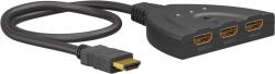 Goobay 58487 HDMI Switch 3to1 4K @ 30 Hz (1 PC - 3 Kijelző) (58487) (58487)