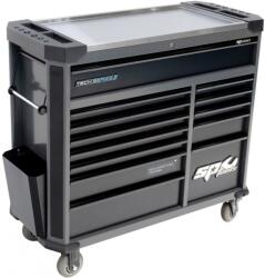 SP Tools Szerszámos kocsi gyári-felszerelt 388 db-os 13 fiók TECH S. - FEKETE (SP01121BK)