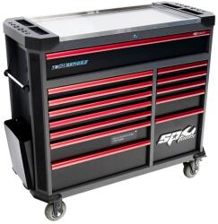 SP Tools Szerszámos kocsi gyári-felszerelt 388 db-os 13 fiók TECH Ser. - PIROS (SP01121RE)