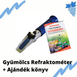  Cefre Refraktométer RHW-25BATC + AJÁNDÉK „Főzz Pálinkát Egyszerűen kézikönyv