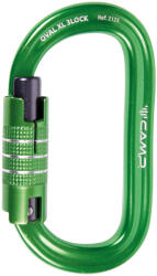 CAMP Karabiner Oval XL 3 Lock 20mm fekete|zöld