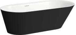 Laufen Kartell LAUFEN Kád, szabadon álló, Sentec solid surface anyagból, 171x81cm, Matt Fekete/Matt Fehér H2263320650001 (H2263320650001)