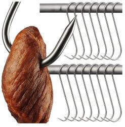 Kaminer Füstölő kampó készlet 15 db, S-alakú, rozsdamentes acél, 15×4, 5 cm (00025553)