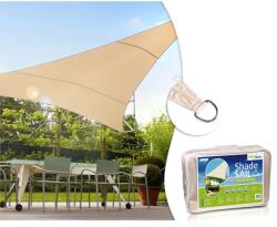 GreenBlue Krém színű, 3, 6 m háromszög napvitorla, poliészter, UV90% vízlepergető (36505)