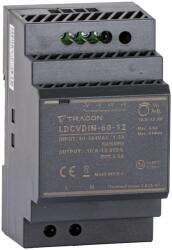 TRACON sínre szerelhető led tápegység szabályozható DC kimenettel 90-264V 1, 2A/DC12V 4, 5A/54W LDCVDIN-60-12 (LDCVDIN-60-12)