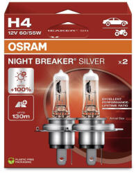 OSRAM Night Breaker Silver H4 12V 60/55W +100% autó izzó - 64193NBS-2HB