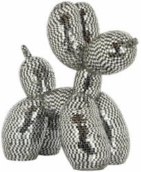 Richmond Interiors Richmond Dog Mirror M Mozaik Kutya Dekoráció Ezüst-Fekete (KHM--AD-0049)