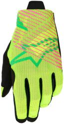 Alpinestars Mănuși motocross Alpinestars Radar Pro verde-galben fluo-roz fluo (AIM172-0272)
