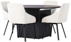  Étkezőgarnitúra Dallas 4335 (Fekete + Bézs)