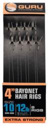 Guru bayonet ready rigs 4"(10 cm) - 10 mwg - 12lb/0, 25mm (GRR213) - nextfish