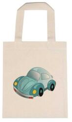  Óvodai jellel vászontáska 22x26, 3x0, 3cm méretben autó kék jel