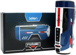 Leten SM Future Pro - hálózati lökő, nyögő, szorító, melegítő maszturbátor (kék) - szexshop