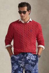 Ralph Lauren pamut pulóver bézs, 710775885 - piros M