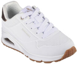 Skechers Uno Gen1 Shimmer Away lányka - női fűzős sneaker cipő 310545L-WHT
