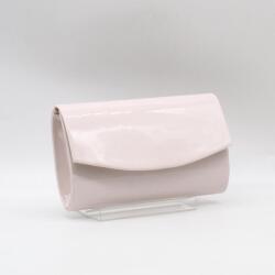  Rostbőr világosbézs lakk ráhajtós női alkalmi táska