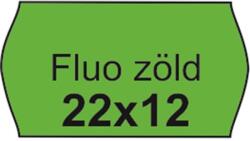  Árazószalag, 22x12 FLUO zöld, 10tek/cs (5998377100216)