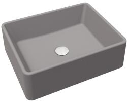 Brado KLARA pultra építhető gránit mosdókagyló szürke színben, beépíthető