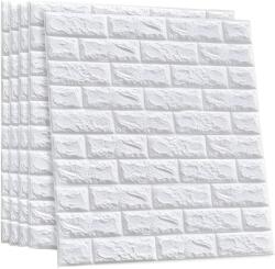 HARAHU 3D Tégla Öntapadós Tapéta - Fehér KP38307