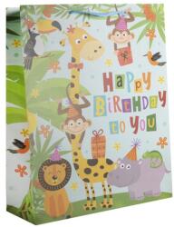  Papírtasak szülinapos állatos 33*46 cm