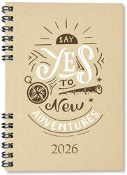 PD Calendar Határidőnapló Period ECO A/5 heti spirálos Adventure 2026