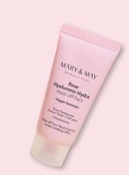 Mary & May Agyagmaszk a bőr kiegyensúlyozásához Rose Hyaluronic Hydra Wash Off Pack - 30 g