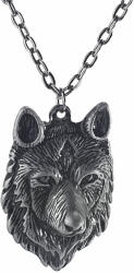 Leather & Steel Fashion Colier VIKING WOLF HEAD CLASSIC PENDANT - LSF4 92