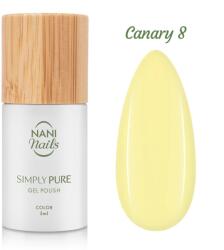 Naní Simply Pure gél lakk 5 ml - Canary