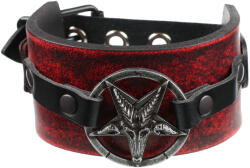 Leather & Steel Fashion Brăţară Baphomet - red - LSF1 56