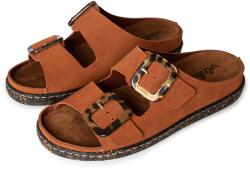 Vlnka Női bőr papucs "Gabriella" - barna felnőtt cipő méret 36